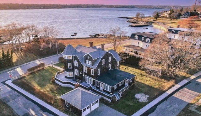 Stately Family Home on the Water Near Mystic