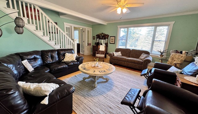 Stately home by Spirit Lake in Menahga