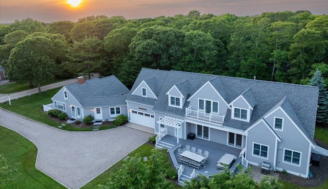 Stay 1 Block from Ocean at 7-Bed Retreat with Yard, Deck and Game Room, Host Up to 22 Across 16 Beds, Gas Fireplace, Gas Grill, Ample Parking, Walk to Menauhant Beach, Perfect for Family Getaway, 24 Hr Hospitality