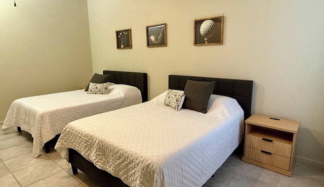 Stay at our unique 2 bedroom on a golf range
