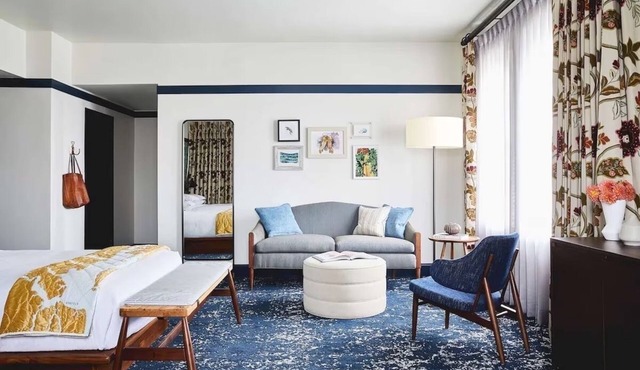 Stay at Revival Baltimore in Stylish King Studio, Near Walters Art Museum