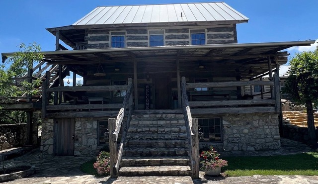 Stay at these upscale, historic cabins set in New Braunfels near Guadalupe River