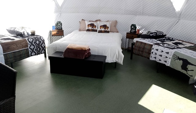 Stay in a unique space while visiting Montana in this family friendly Dome