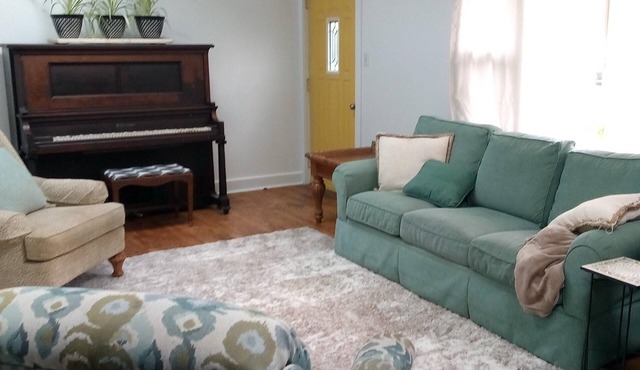 Stay near Bethany Beach and enjoy this large house with fire pit on 1 acre.