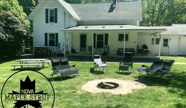 Stay on a live operating maple syrup farm!