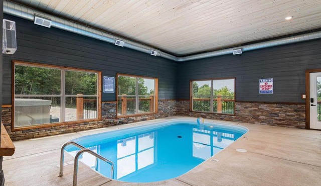 Staycation Lodge with Indoor Pool and Basketball Court