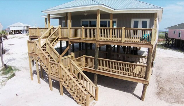 Steps from the Beach! Water view from each bedroom! Great for multiple families!