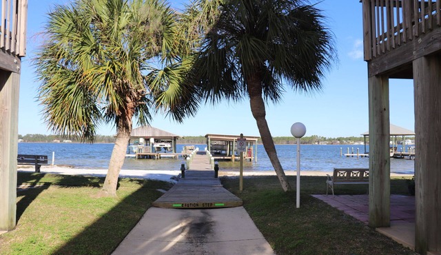 Steps From the Beach! Great Little Lagoon Views and Pier! Heron Landing Unit 2