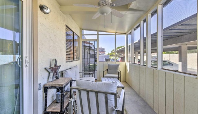 Steps to Dtwn Gilbert! Condo with Furnished Porch