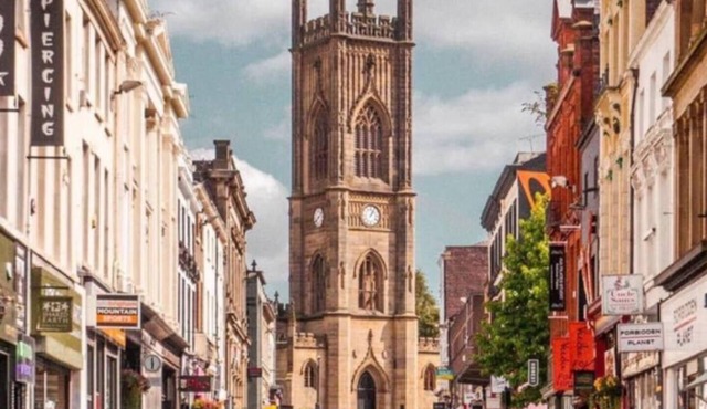 Steps to Bold St | City Loft | Bombed Out Church