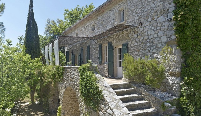 Stone farmhouse with pool