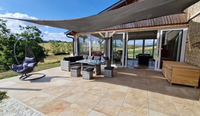 Stone Cottage in Charroux with Pool and Countryside Views