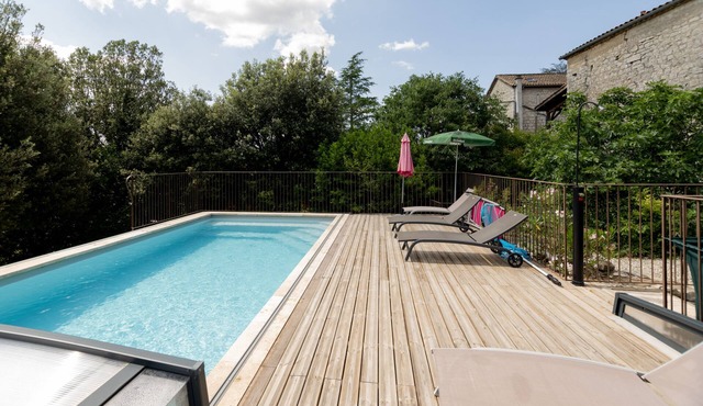 Stone farmhouse in the countryside