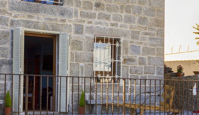 Stone house in Sierra del Guadarrama Natural Park country decoration