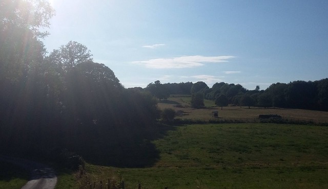 Stone house full countryside near a city center