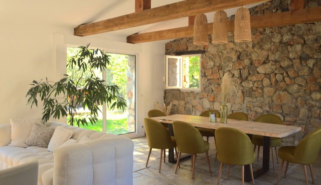 Stone house in a quiet natural setting