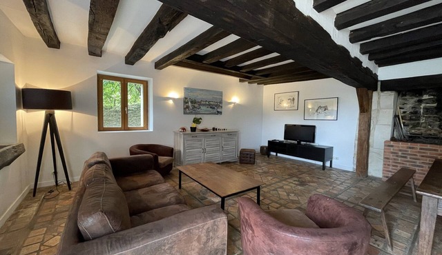 Stone House in Sarthe with Historic Chapel