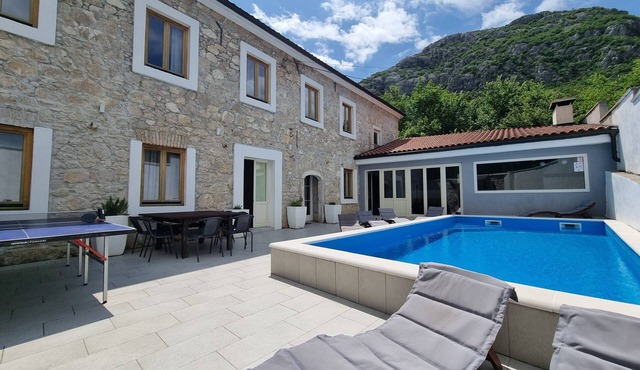 Stone House With Pool