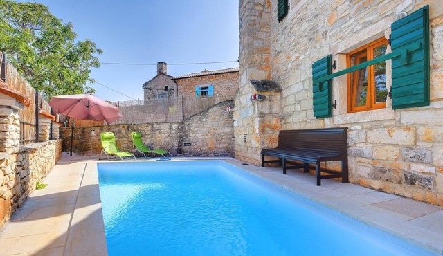 Stone house with private and large pool
