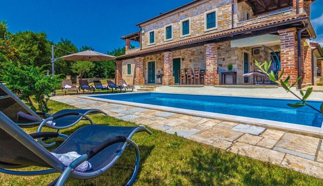 Stone Villa Celine lstria with the pool