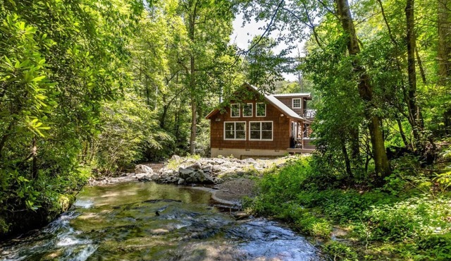 Storybook Waterfall Cottage | Hot Tub | Pets
