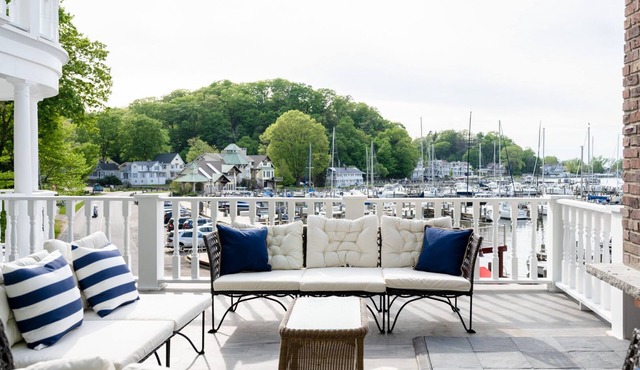 Striking multi-level vacation home across from Lake Macatawa and Marina