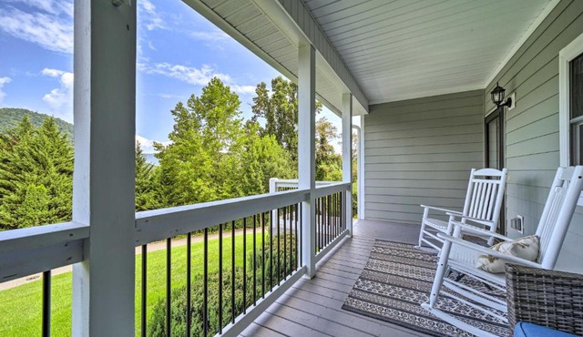 Striking Waynesville Home with Mtn Views and Deck