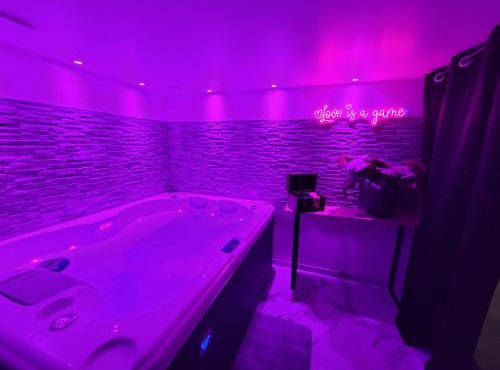 Studio élégant l'orchidée Jacuzzi en intérieur toute l'année
