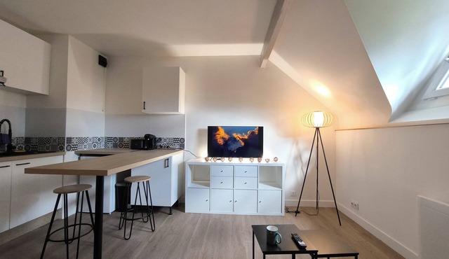 Studio 2 minutes from the station, ideal for business trips