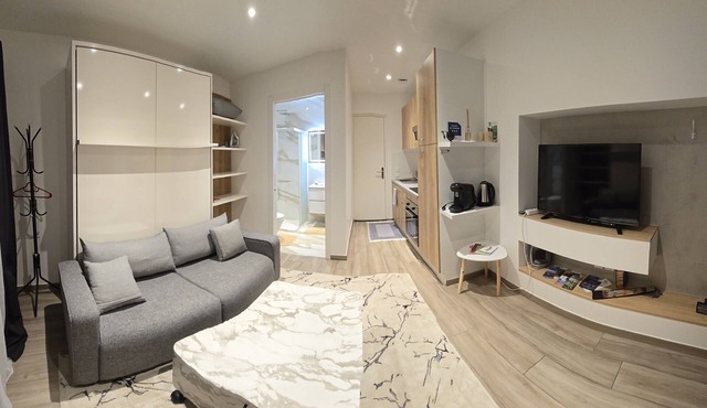 Studio 2022 parking and terrace (pets welcome!)