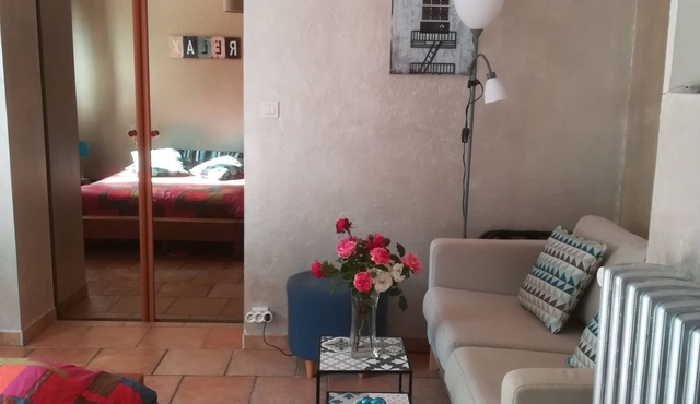 STUDIO 25 M2 in villa with swimming pool near Aix