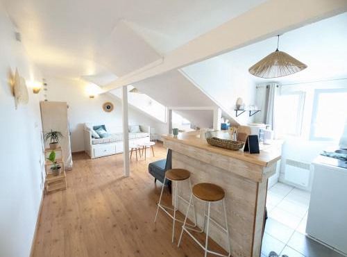 Studio 3 couchages vue mer