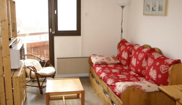 Studio 3 couchages au pied des pistes, balcon - FR-1-557-90