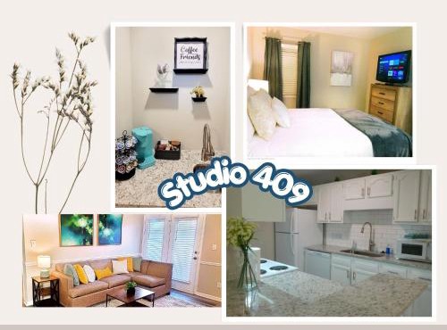 Studio 409 Spring Lake - Fayetteville Near Fort Brag - Accessible 1st Floor with Self Check-in and Premium Wifi