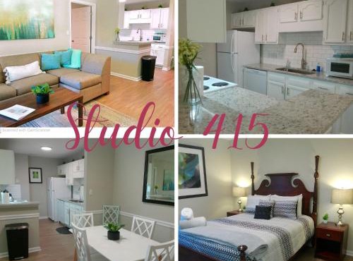 Studio 415 Spring Lake - Fayetteville near Fort Bragg - Accessible 1st Floor with Self Check-in - Perfect for short or long-term stays