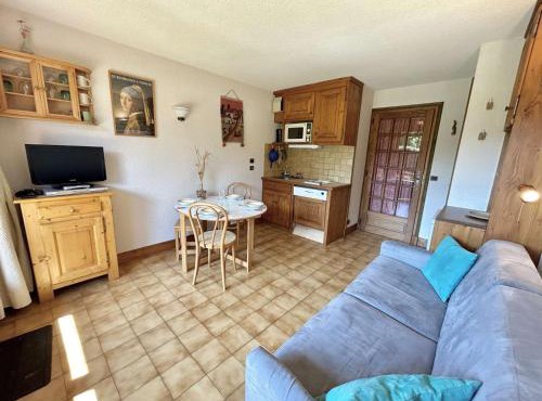 Studio Alcôve Cosy, 4 Pers, Jardin, Parking, Proche Télécabine et Golf - Megève - FR-1-597-21