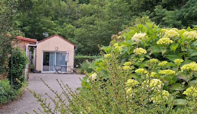 Studio Apartment 'Jardin Fleuri - Proche Foix' with Mountain View, Private Terrace and Wi-Fi