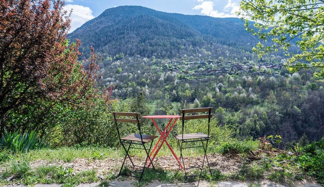 Studio Apartment 'Beau Vue Splendide 3 Vallées' with Mountain View, Terrace and Garden