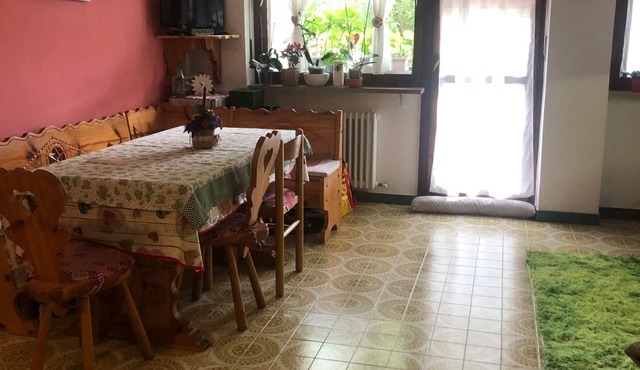 Studio Apartment 'L'oasi Dei Larici' with Shared Garden and Balcony in Bagnolo Piemonte