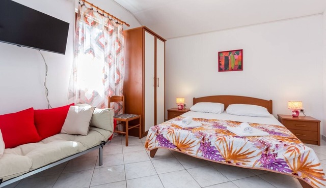 Studio apartment in Baška with Seaview, Balcony, Air condition, WIFI (3494-3)