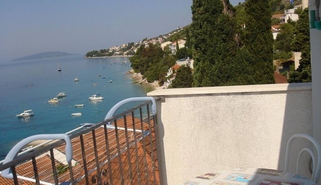 Studio apartment in Brist with Seaview, Balcony, Air condition, WIFI (4333-1)