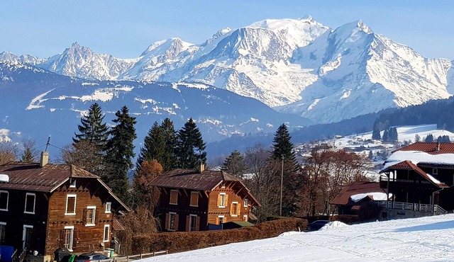 Studio Apartment 'Les Montagnes' with Mountain View and Balcony
