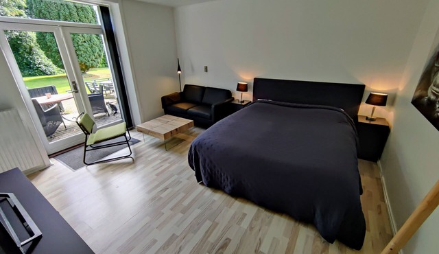 Studio Apartment With Private Patio - Provstegården Bed & Breakfast