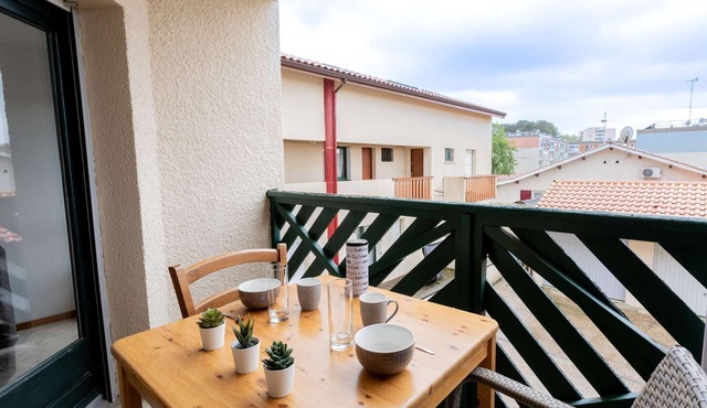 Studio Avec Balcon au Centre Ville de Biscarrosse Bourg