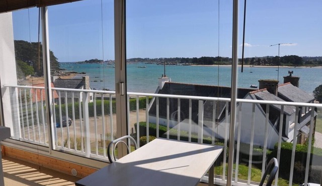 Studio beautiful sea view, rocks and castle of Costaeres in TREGASTEL