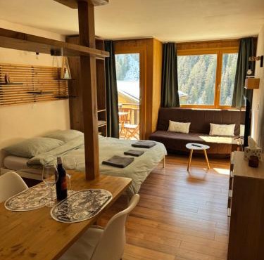 Studio Bellevue 1, ski lift 350m