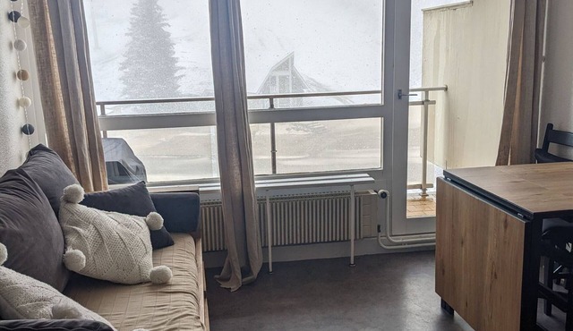 Studio cabin 24m² at the foot of the slopes with balcony