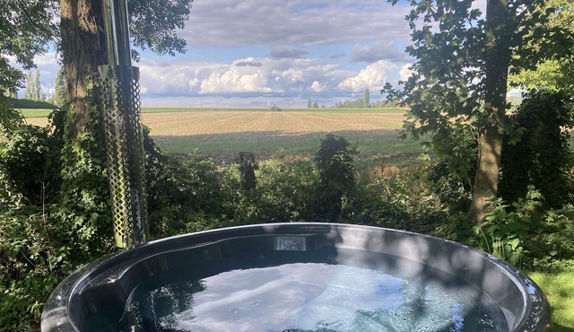 Studio Cabane spa et vue sur Champ