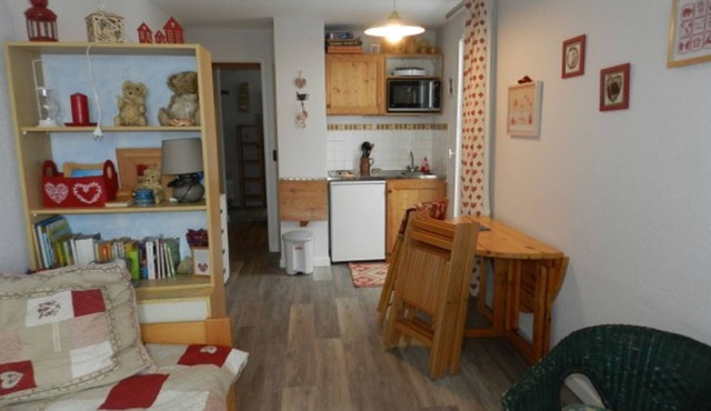 Studio cabin 100m from slopes - Balcony - Ski locker