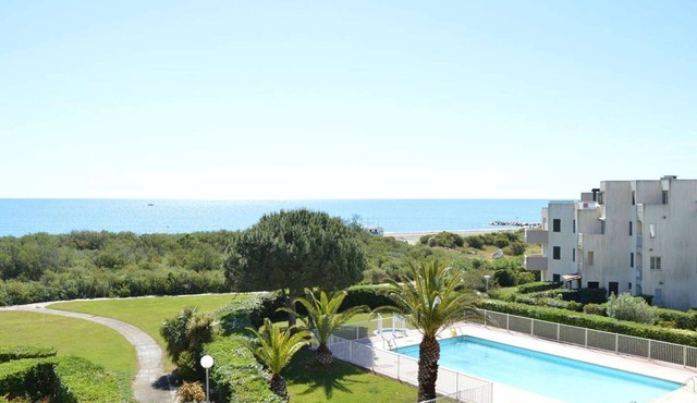 Studio cabin 4 pers, pool, parking, near beach, St Cyprien